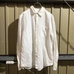 2206 OLD NAVY 長袖シャツ ホワイト M オールドネイビー 無地 古着卸 アメリカ仕入