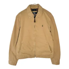 90年代 Polo by Ralph Lauren ポロ ラルフローレン スイングトップ ベージュ(メンズ S)中古 古着 X5256