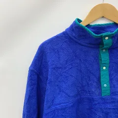 L.L.BEAN エルエルビーン スナップTタイプ フリースプルオーバー ロイヤルブルー エメラルドグリーン メンズ _247423