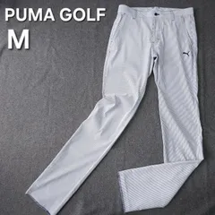 【👌値下げ交渉受付中】美品 PUMA GOLF プーマ ゴルフパンツ M シアサッカー ヒッコリーストライプ 春夏 メンズ ストレッチ素材