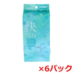 フェイス＆ボディ用シート iiもの本舗 bibi 快ON さらさらシート メントール無配合 シーソープの香り 20枚入り X6パック