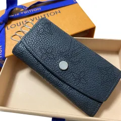 5217 LOUIS VUITTON ルイヴィトン マヒナ ミュルティクレ4 キーケース M64054 ブラック