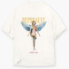 リプレゼント メンズ トップス Tシャツ レギュラーフィット Represent Mens Regular FitShirt Flat White ホワイト