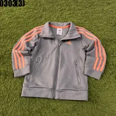 アディダス キッズ トレーニングウェア トップス グレー/オレンジ 120 0303