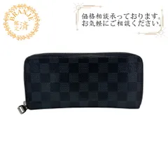 LOUIS VUITTON ルイヴィトン N63095 ラウンドファスナー ジッピーウォレット ヴェルティカル ダミエグラフィット レザー 長財布 ブラック メンズ
