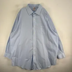 古着 ブルックスブラザーズ Brooks Brothers 長袖シャツ 胸ポケ カラーステイ XL  ブルー系 無地 メンズ