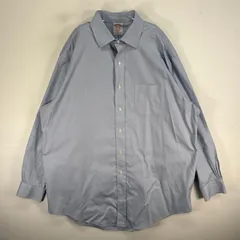 古着 ブルックスブラザーズ Brooks Brothers 長袖シャツ カラーステイ MADISON 胸ポケ L  ブルー系 無地 メンズ