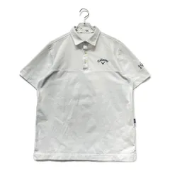 中古 メンズ キャロウェイ Callaway 半袖ポロシャツ L ホワイト 白 シンプル