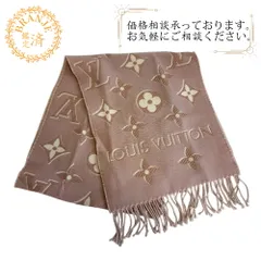LOUIS VUITTON ルイヴィトン M78237  マフラーLV エセンシャル シャイン モノグラム パターン ウール マフラー ピンク レディース