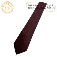 LOUIS VUITTON ルイヴィトン LV ドット柄 シルク ネクタイ レッド系 メンズ