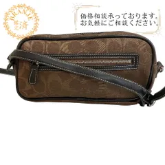 COACH コーチ 6616 ポシェット カメラ シグネチャー キャンバス ショルダーバッグ ブラウン レディース