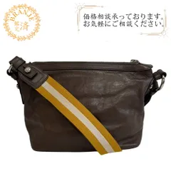 BALLY バリー レザー ショルダーバッグ ブラウン レディース