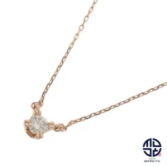 EAU DOUCE 4℃ オデュースヨンドシー K10PG 10金ピンクゴールド ダイヤ1P ネックレス ジュエリー アクセサリー