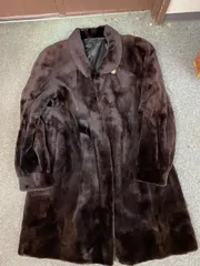美品 サガミンク SAGA MINK 毛皮コート ファーコート ミンクコート レディース アウター ダークブラウン hm022306