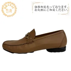 Salvatore Ferragamo サルヴァトーレフェラガモ ビットローファー ガンチーニ  レザー ローファー キャメル メンズ