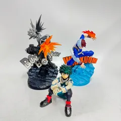 僕のヒーローアカデミア フィギュア まとめ売り 3個セット デク 轟 爆豪 プラスチック フィギュア マルチカラー ユニセックス