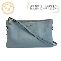 COACH コーチ F34265 ダブルポケット ポシェット PVC ショルダーバッグ 