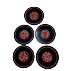 蒟醤 キンマ 5皿 銘々盆 漆器香川 伝統工芸品 漆器 菓子 器 皿 なし 皿 