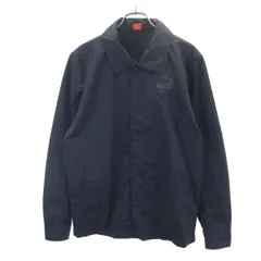 PUMA プーマ コーチジャケット M ブラック 裏メッシュ メンズ 古着
