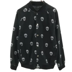 ZARA MAN ザラマン スカル柄 ブルゾン M ブラック ドクロ メンズ 古着