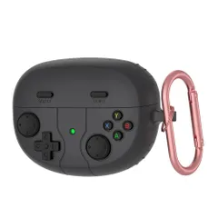 【在庫セール】For Bose Ultra Open Earbuds ケース 保護カバー 【SHANCHI】用 ケース シリコン収納ケース 便利 カラビナ付 旅行 軽量 保護カバー キズ防止 防塵 防震 （ブラック）