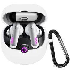 【新着商品】Anker Soundcore VR P10 用 ケース カバー Anker Soundcore VR P10用保護カバー 保護ケース シリコンケース 装着充電可能 全面保護 落下防止 キズ防止 耐衝撃 防塵 軽量 収納 カラビナ付き(ホワイト)