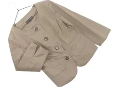 UNTITLED アンタイトル ノーカラー ジャケット size2/ブラウン ■◇ レディース
