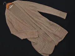 TRANS WORK トランスワーク リネン混 ロング カーディガン size38/ベージュ ■◇ レディース