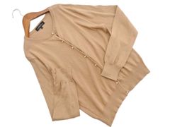 green label relaxing グリーンレーベルリラクシング ユナイテッドアローズ パールボタン ニット カーディガン size40/茶 ■◇ レディース