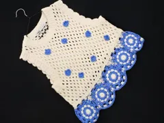 ZARA ザラ かぎ針編み ニット ベスト sizeM/オフホワイト ■◇ レディース