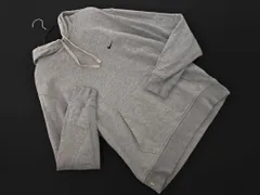 NIKE ナイキ ロゴ 刺繍 プルオーバー パーカー sizeM/グレー ■◇ メンズ