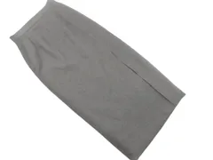 NATURAL BEAUTY BASIC ナチュラルビューティーベーシック スリット ロング スカート sizeM/グレー ■◇ レディース