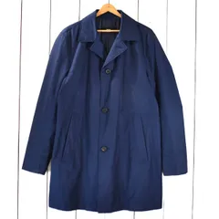 ヒューゴボス BOSS コットン混 4つボタンシングル コート 50 / XL ダークネイビー 総裏地仕上げ 秋冬対応 50321804 / 6TB017 【送料無料】【中古】【メンズビジネス】202602のサムネイル