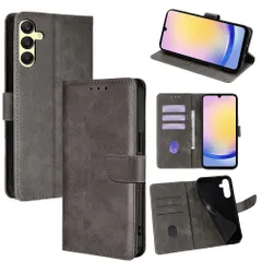 Samsung GalaxyA25 5G/GalaxyA55/GalaxyS25Ultra/GalaxyS26/GalaxyS26Ultra 手帳型スマホケース おしゃれ｜マグネット式｜カード収納・現金OK｜多機種対応 【グレー PDK】