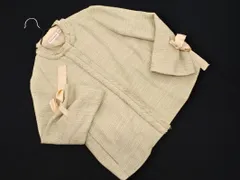 DRESSTERIOR ドレステリア ツイード スナップボタン ノーカラー ジャケット size36/ライトベージュ ■◇ レディースのサムネイル