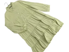 ZARA ザラ ティアード ワンピース sizeM/黄緑 ■◇ レディース