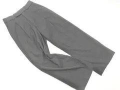 green label relaxing グリーンレーベルリラクシング ユナイテッドアローズ センタープレス加工 タック ワイド パンツ size38/グレー ■◇ レディース