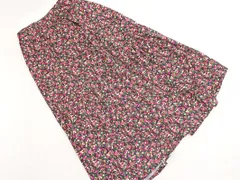 C オペークドットクリップ 総柄 フレア ロング スカート sizeM/カラフル ■◇ レディース