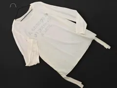 NEMIKA ネミカ by Leilian レリアン スパンコール 切替 カットソー size11/アイボリー ■◇ レディース