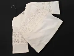 NEMIKA ネミカ by Leilian レリアン カットワーク レース カットソー size11/アイボリー ■◇ レディース