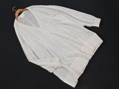 coen コーエン バックスリット ニット カーディガン sizeF/ライトグレー ■◇ レディース