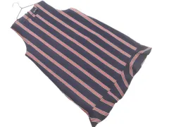 ZARA TRF ザラ トラファ ストライプ ノースリーブ ワンピース sizeL/紺 ■◇ レディースのサムネイル