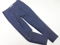 nano universe ナノユニバース センタープレス加工 イージー テーパード パンツ sizeS/紺 ■◇ メンズ
