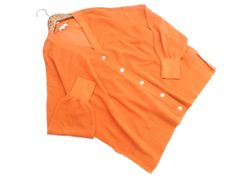 coen コーエン ニット カーディガン sizeF/オレンジ ■◇ レディース