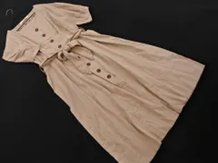Ray Cassin レイカズン リネン混 ロング シャツ ワンピース sizeF/ベージュ ■◇ レディース