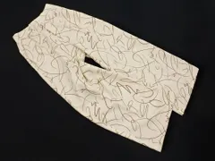 新品 AZUL BY MOUSSY アズールバイマウジー 総柄 ワイド パンツ sizeS/オフホワイト ■■ レディース