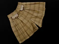 axes femme アクシーズファム レース チェック タック キュロット パンツ sizeM/ライトベージュ ■◇ レディース