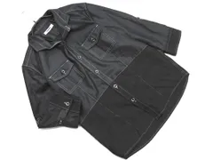 renoma レノマ ステッチ 7分袖 スタンドカラー ジャケット sizeM/黒 ■◇ メンズのサムネイル