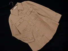 TRANS WORK トランスワーク タック 七分袖 シャツ size38/ベージュ ■◇ レディースのサムネイル