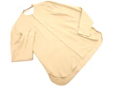 TAKEO KIKUCHI タケオキクチ バンドカラー シャツ sizeM/ベージュ ■◇ メンズ